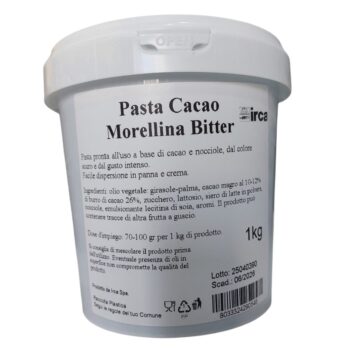 Pasta Cacao Morellina Bitter Irca 1kg