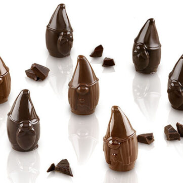 Stampo per cioccolatini in silicone Mr & Mrs Brown 3D. Dimensioni:107 x 215 x h 17 mm