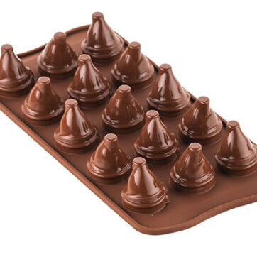 Stampo per cioccolatini in silicone Mr & Mrs Brown 3D. Dimensioni:107 x 215 x h 17 mm