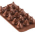 Stampo per cioccolatini in silicone Mr & Mrs Brown 3D. Dimensioni:107 x 215 x h 17 mm