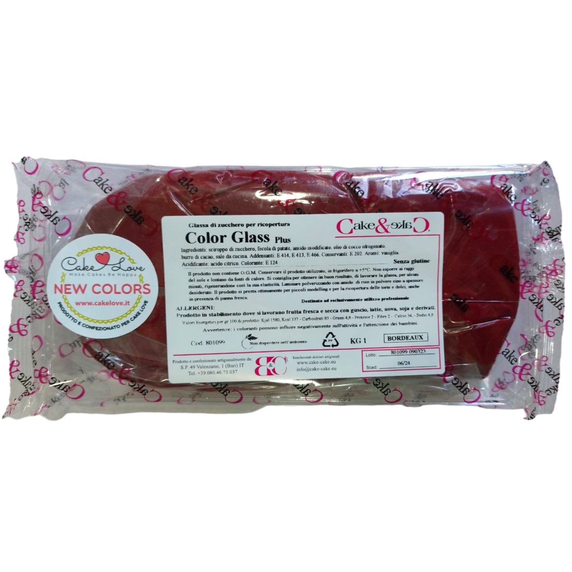 Pasta di Zucchero Color Glass plus da 1 kg