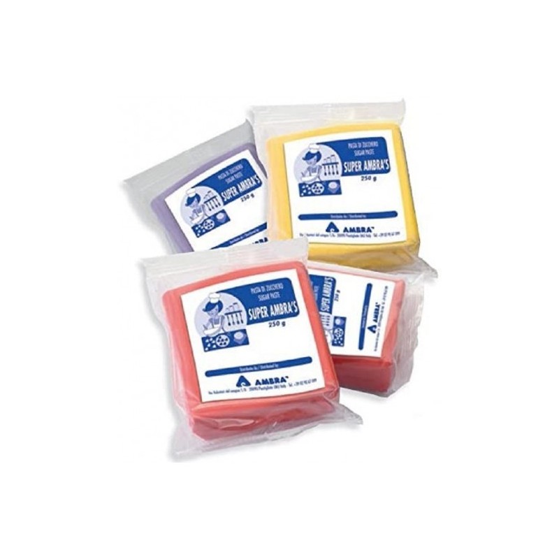 Pasta Di Zucchero Ambras Colorata 250gr-Senza E171