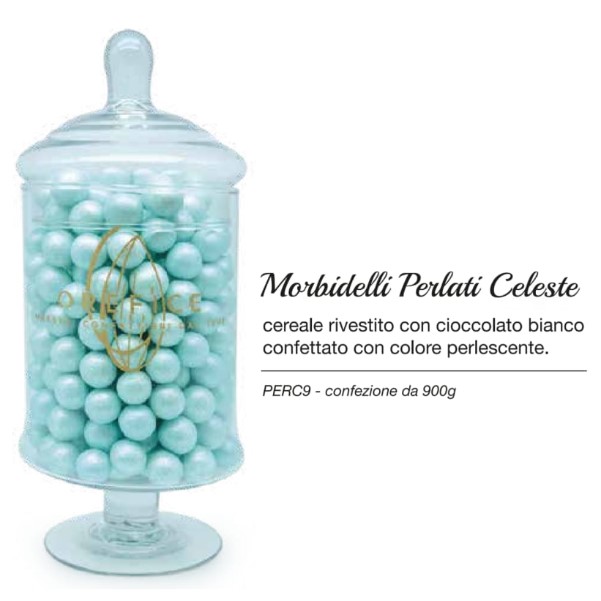 Morbidelli Perlati Confetti Orefice Celeste 900gr - Cake Love