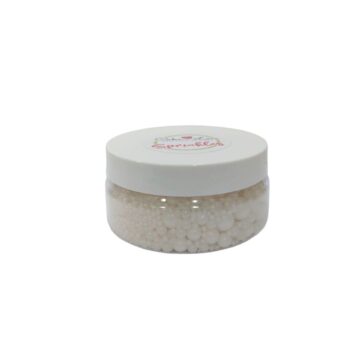 Perline Di Zucchero Bianco Brillante Mix -120gr-Senza E171