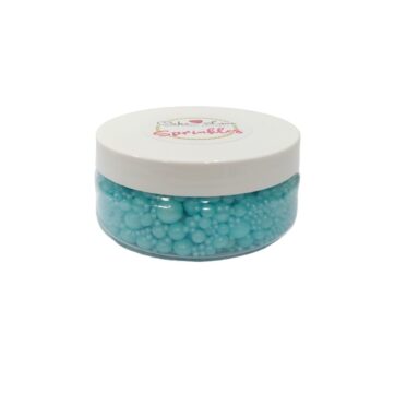 Perline Di Zucchero Celeste Brillante Mix -120gr-Senza E171