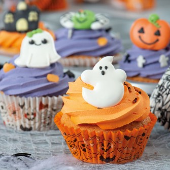 Confezione di pirottini per muffin tema halloween da 36 pezzi