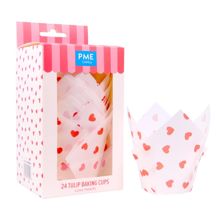 Love Heart Tulip - Pirottini Muffin 24PZ