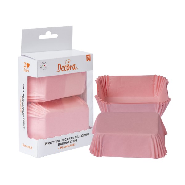 Confezione di pirottini per mini plum cake da 36 pezzi