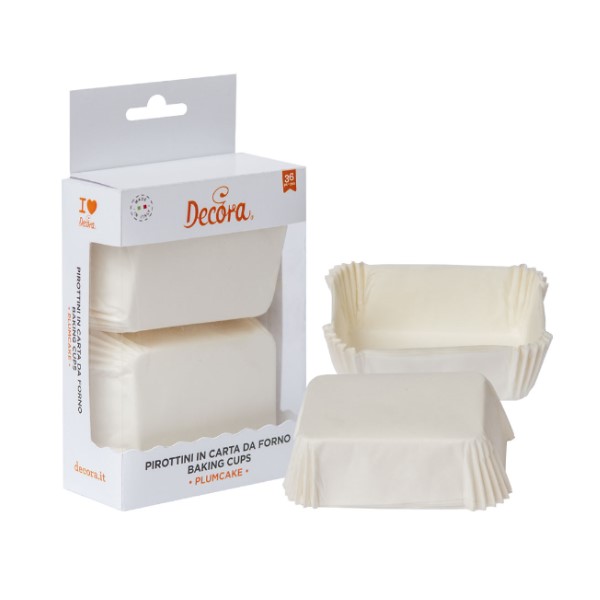 Confezione di pirottini per mini plum cake da 36 pezzi