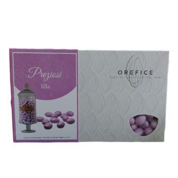 Preziosi Lilla 900g Confetteria Orefice Confetti mandorla e cioccolato Lilla da 900gr