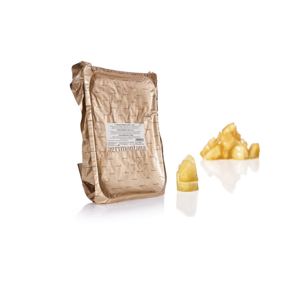 Vaschetta di Mela Annurca IGP candita in cubetti in confezione sottovuoto da 2.5 kg