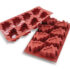 Stampo per dolci in silicone Pino. Dimensione: 83,5X68 H 30,5 MM 8 pz
