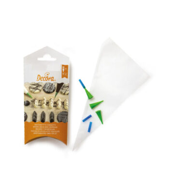 Set di 10 Sac ร poche monouso con 10 beccucci per scrivere