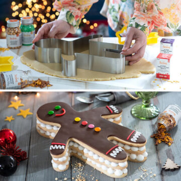 Sagoma in acciaio gingerbread 28cm