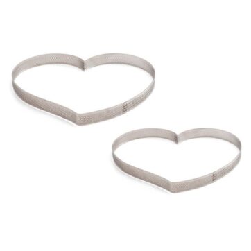 Sagome inox microforate a forma di Cuore