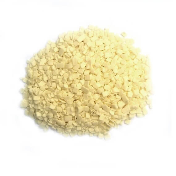 Confezioni di scagliette di cioccolato bianco da 250gr e 1 kg