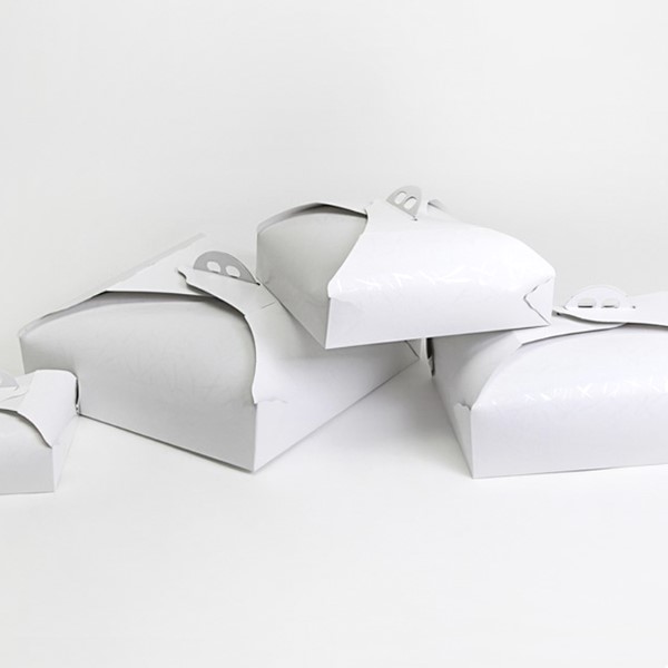 Box Porta-torta Bianco In Cartoncino Rettangolari - Cake Love
