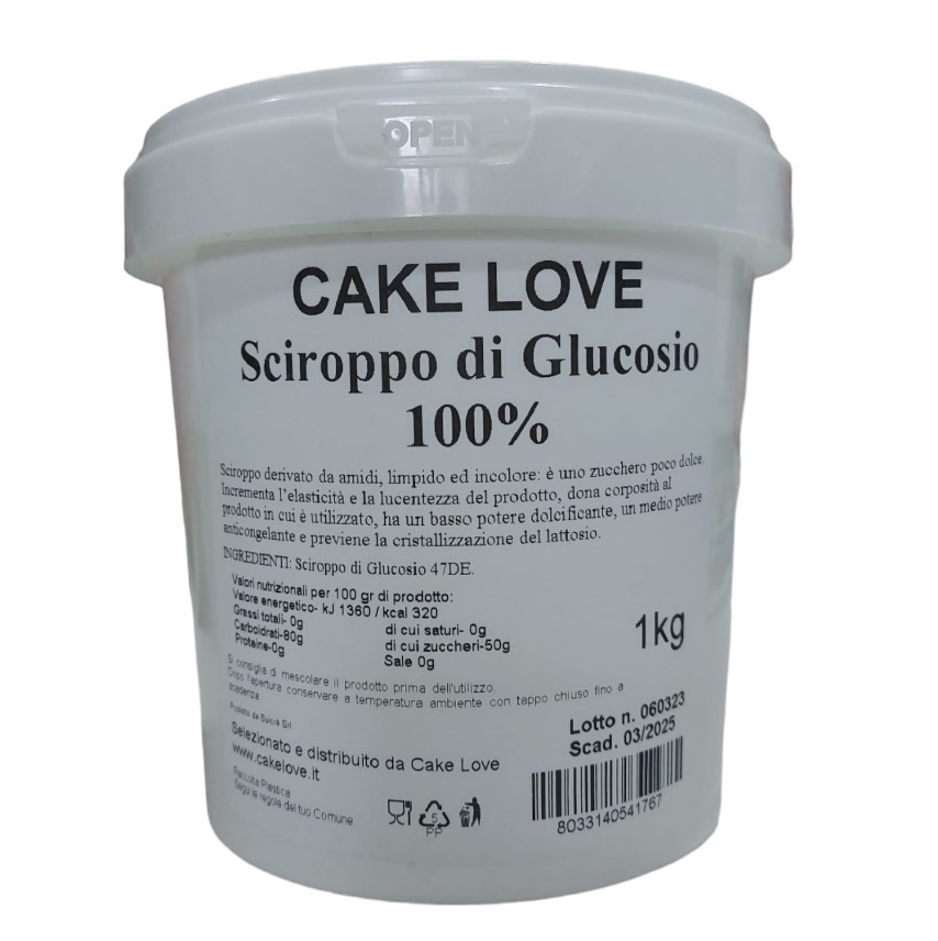 Sciroppo Di Glucosio 100%-47DE-Cake Love-1KG - Cake Love