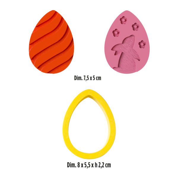 Set 3 pz marcatori più tagliapasta pasqua