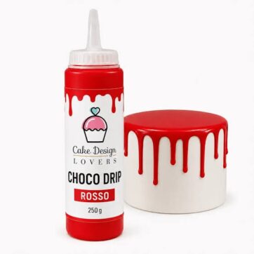 Soft Choco Drip - Glassa Morbida Rossa 250Gr