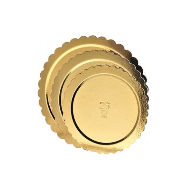 Sotto-torta ala rigidi colore oro e disponibili in diverse dimensioni