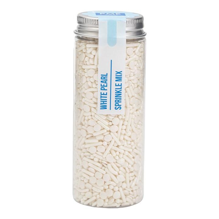 Sprinkle Mix White Pearl- Mix Zucchero Bianco Perlato - 76gr PME