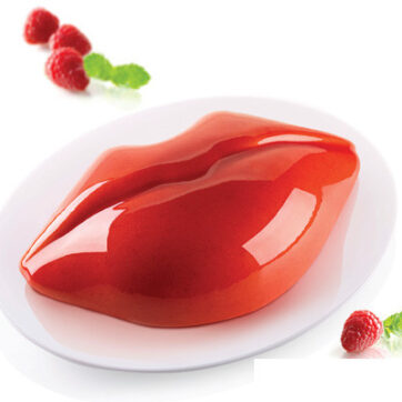 Stampo in silicone per torta Bacio con effetto tridimensionale dimensione 250x150 h 65 mm
