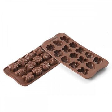 Stampo per cioccolatini in silicone Springlife. Dimensioni Cioccolatino: 36X26 H 15 MM