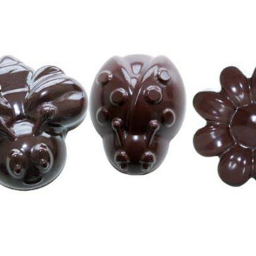 Stampo per cioccolatini in silicone Springlife. Dimensioni Cioccolatino: 36X26 H 15 MM