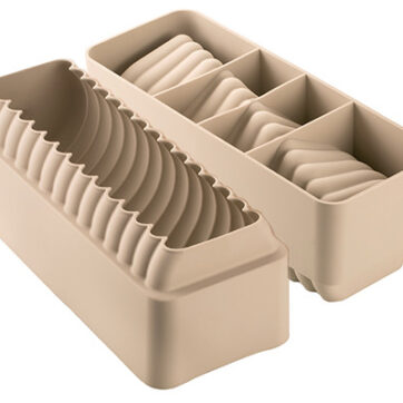 Stampo in silicone per torta Corallo con bordi smussati dimensioni 245x90 h 90 mm Volume: 1400 ml;