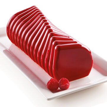 Stampo in silicone per torta Corallo con bordi smussati dimensioni 245x90 h 90 mm Volume: 1400 ml;