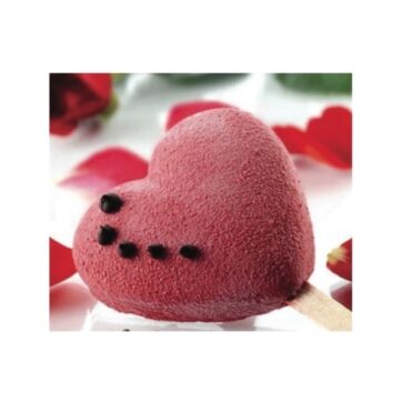 Stampo in silicone per gelati a forma di magnum set composto da 4 pezzi e provvisto di stecchi in legno misure 93x49h 25mm