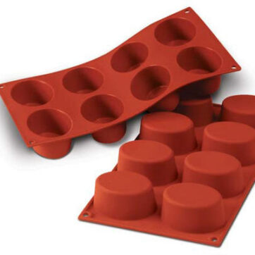 Stampo per dolci in silicone Ovals  Dimensione: 75x55 h 35 mm 8pz