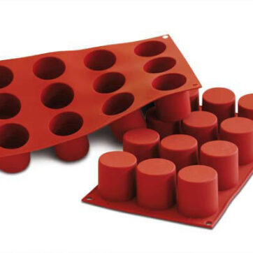 Stampo per dolci in silicone cilindro Dimensione: : Ø 48 h 50 mm 12pz