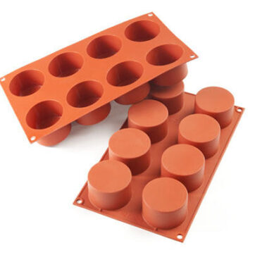 Stampo per dolci in Silicone cilindro  Dimensione: Ø 63 h 40 mm 8pz