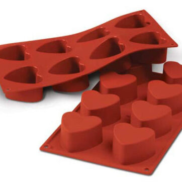 Stampo per dolci in silicone Cuore Dimensione: ร 60 h 35 mm Volume: 90 ml