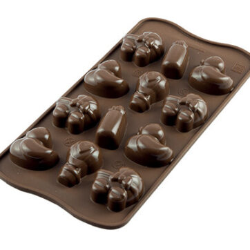 Stampo per cioccolatini in silicone Choco Baby Dimensioni:107 x 215 x h 17 mm