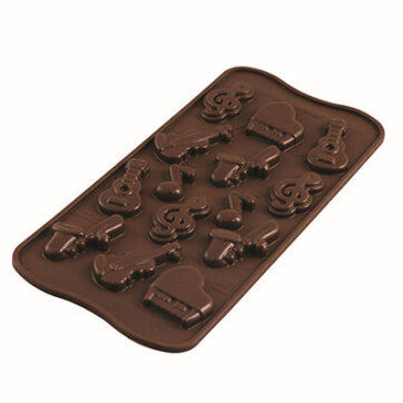 Stampo in silicone per cioccolatini Choco Melody Misure: Ø36 h 24,2 mm