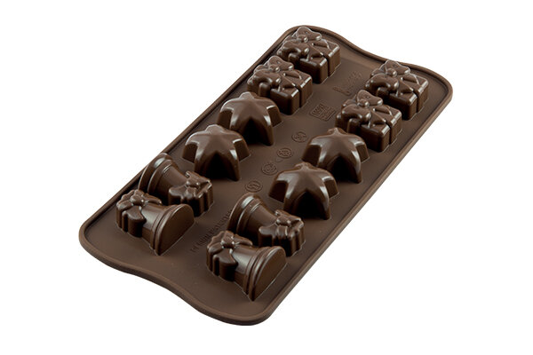 Stampo In Silicone Per Cioccolatini Christmas 3D - Cake Love