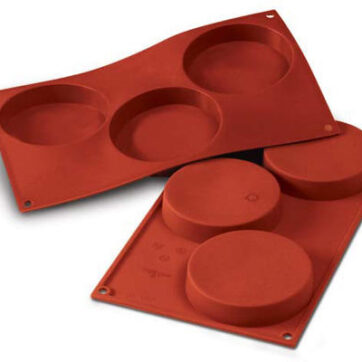 Stampo per dolci in silicone Sponge Base  Dimensione: : Ø 103 h 20 mm 3pz
