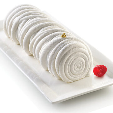 Stampo in silicone per torta Lana con bordi smussati dimensioni 245mm x 95mm x h77mm Volume: 1200 ml;