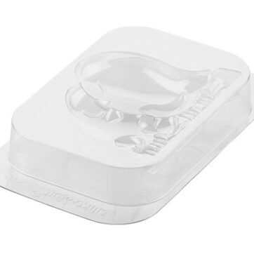 Stampo termoformato di uccellini innamorati con dimensioni: 145x32 h 118 mm