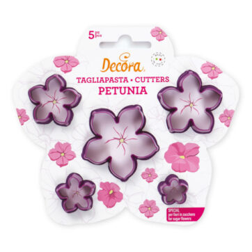 Set di 5 tagliapasta fiore petunia