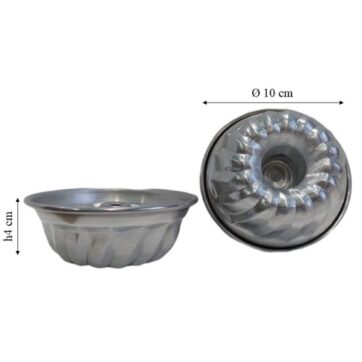 Stampo in Alluminio 99,5% Forma riccio con cono.