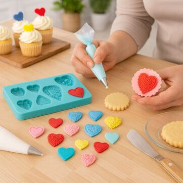 Tappetino In Silicone Cuori Fantasia