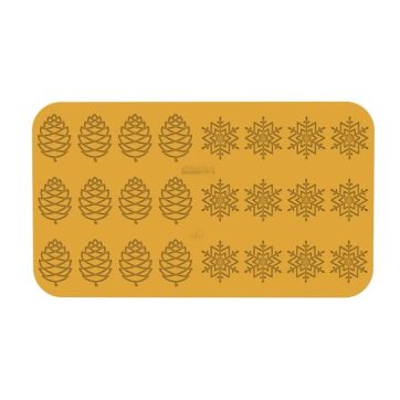 Stampo In Silicone Inverno - N.12 67X47MM + 12 ⌀60 MM H 2 MM