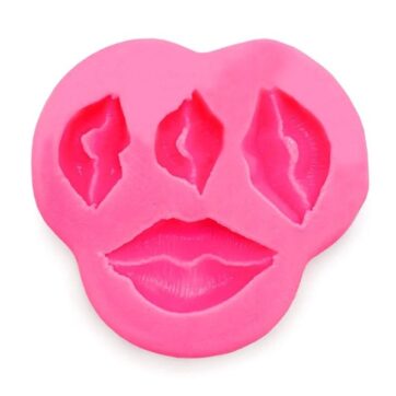 Stampo in silicone Labbra di diverse grandezze con 4 cavità