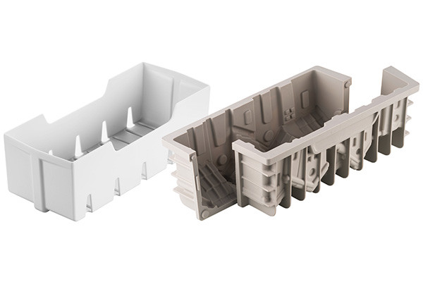 Stampo in silicone per torta Winter Village con bordi smussati dimensioni 218mm x 88mm x h80mm Volume: 1200 ml;