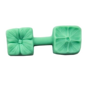 Stampo in silicone fiore fronte-retro 4 petali