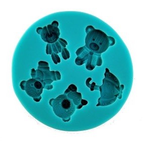 Tappetino In Silicone orsacchiotti 5 sagome